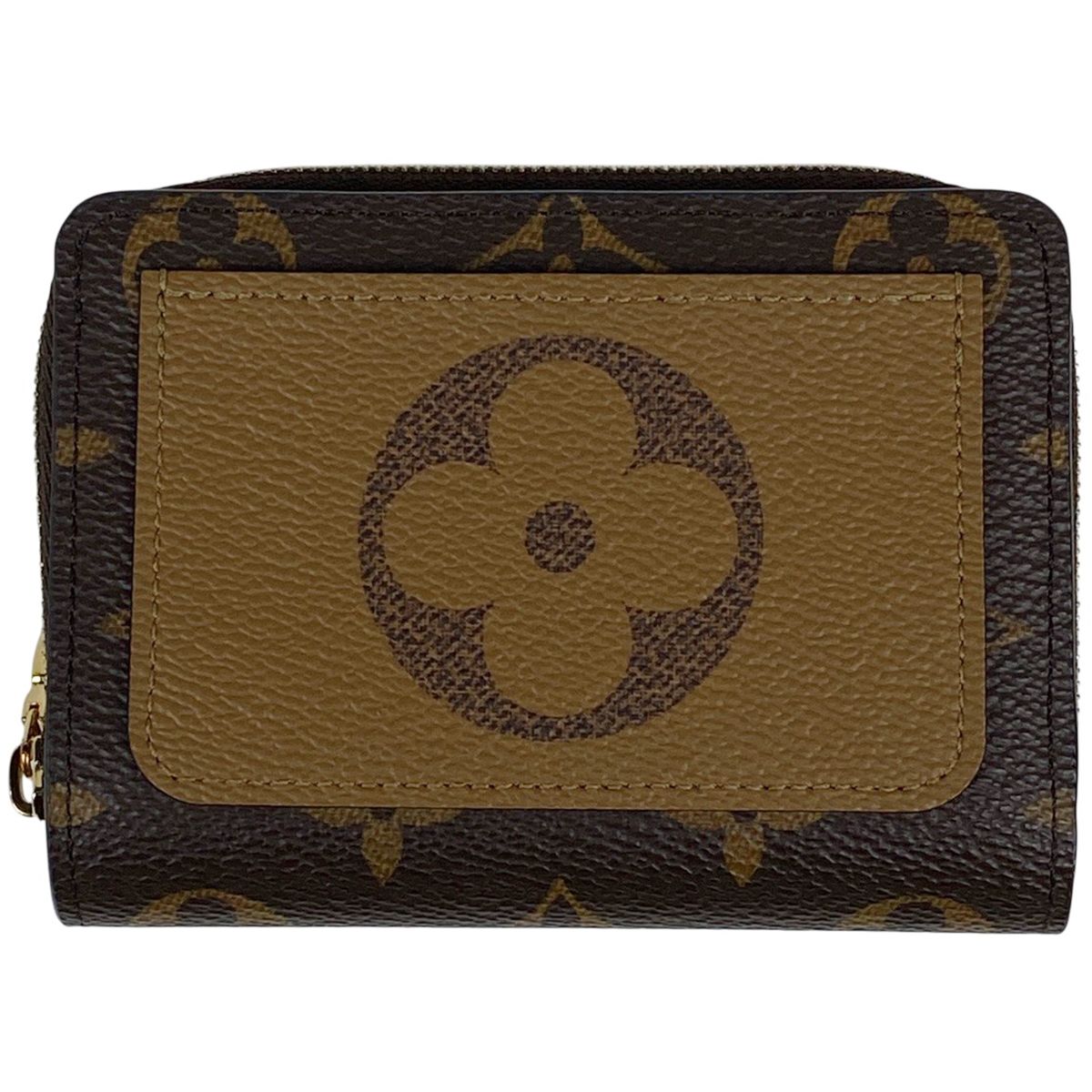 ルイ ヴィトン Louis Vuitton ポルトフォイユ ルー 小銭入れ 札入れ ラウンドファスナー 二つ折り財布 モノグラム ブラウン M81461 レディース