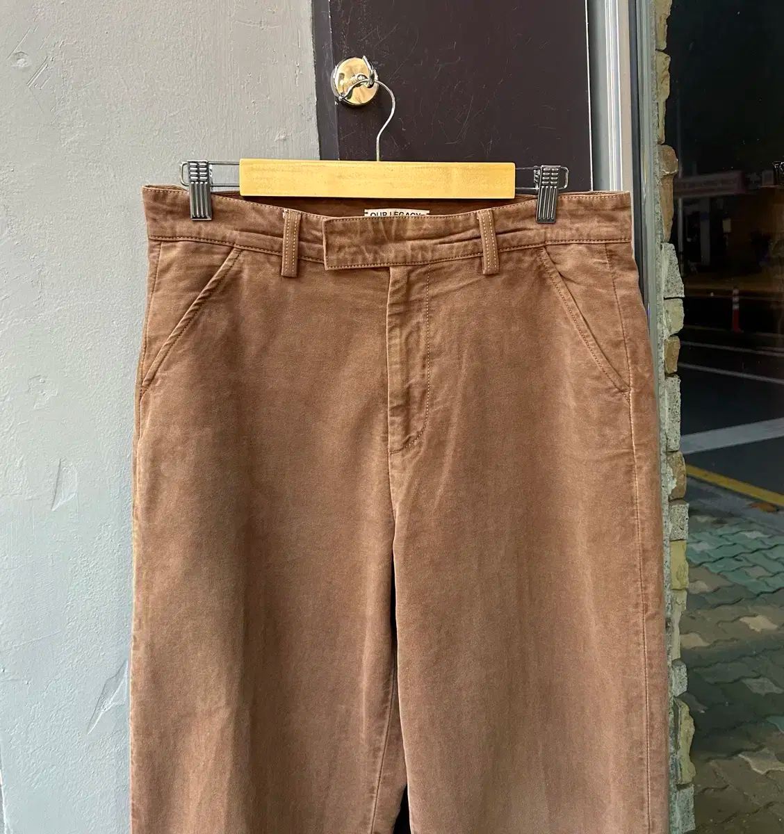 30 アワーラゲシ ブラウン コーデュロイ パンツ