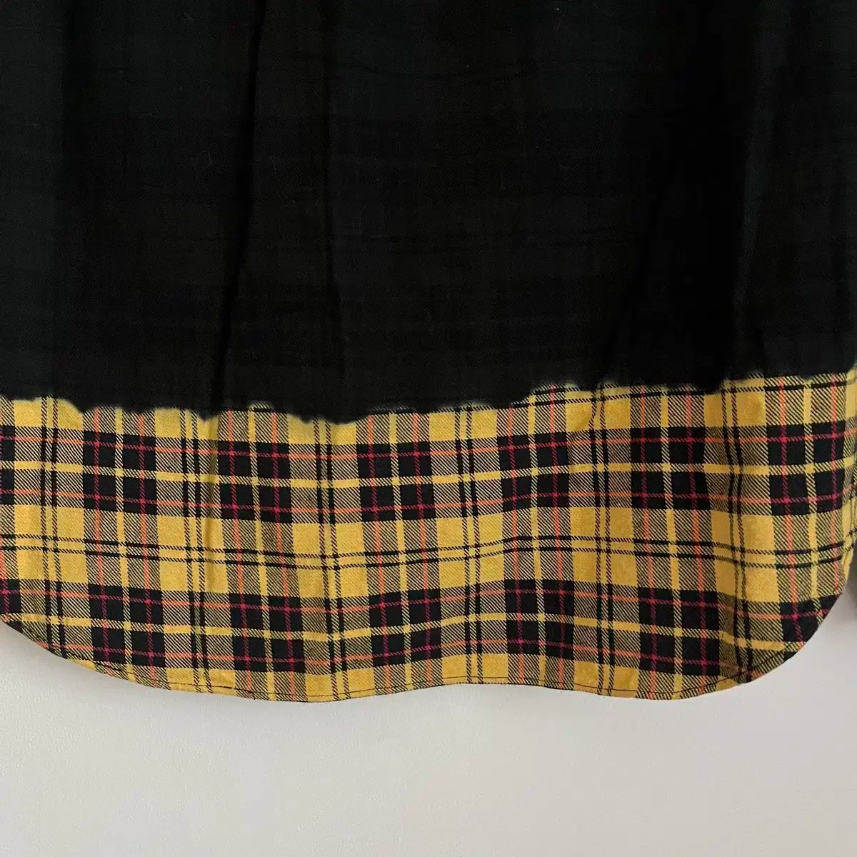  ブラック コム デ ギャルソン フランネル シャツ 長袖 シャツ ブラウス