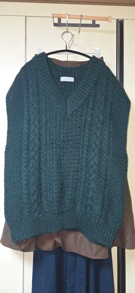 THE ILMA オーバーサイズ ニットベスト ショールセット