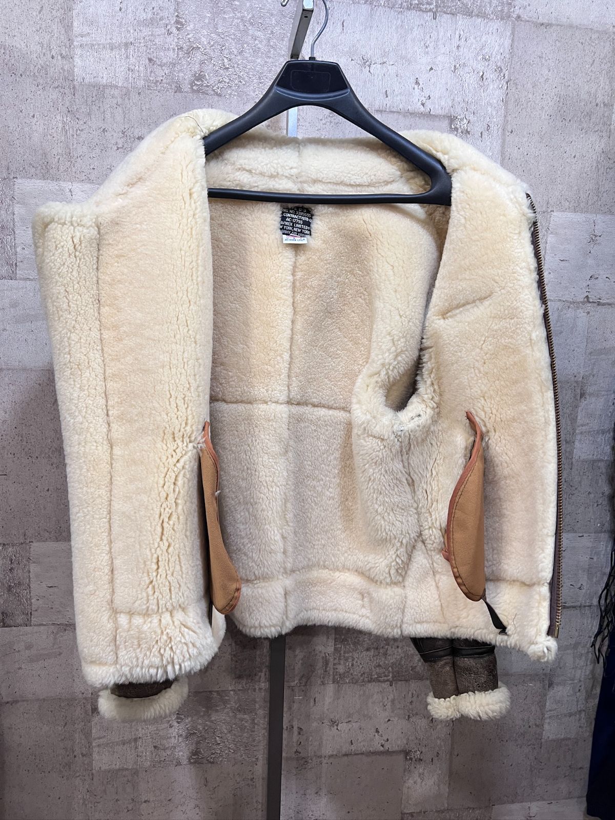 ムートン フライトジャケット