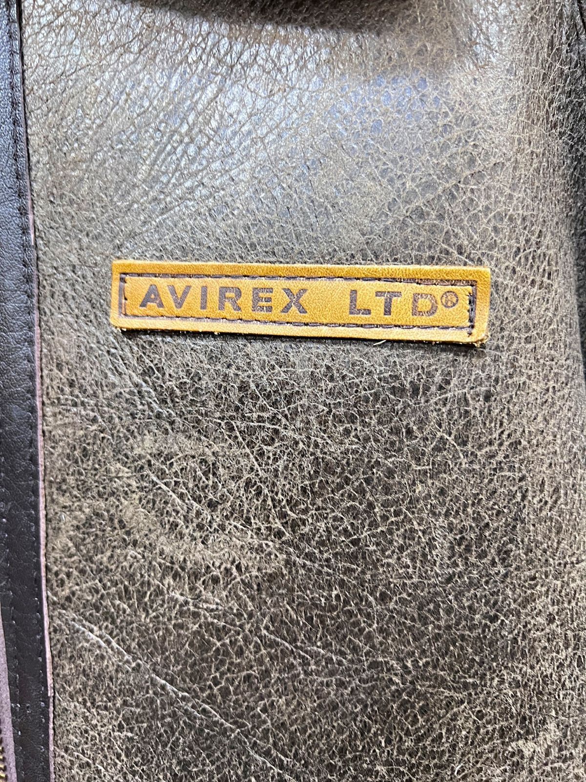 AVIREX B-3 ブラウン 40 アヴィレックス 米国製 アメリカ製 ムートン フライトジャケット