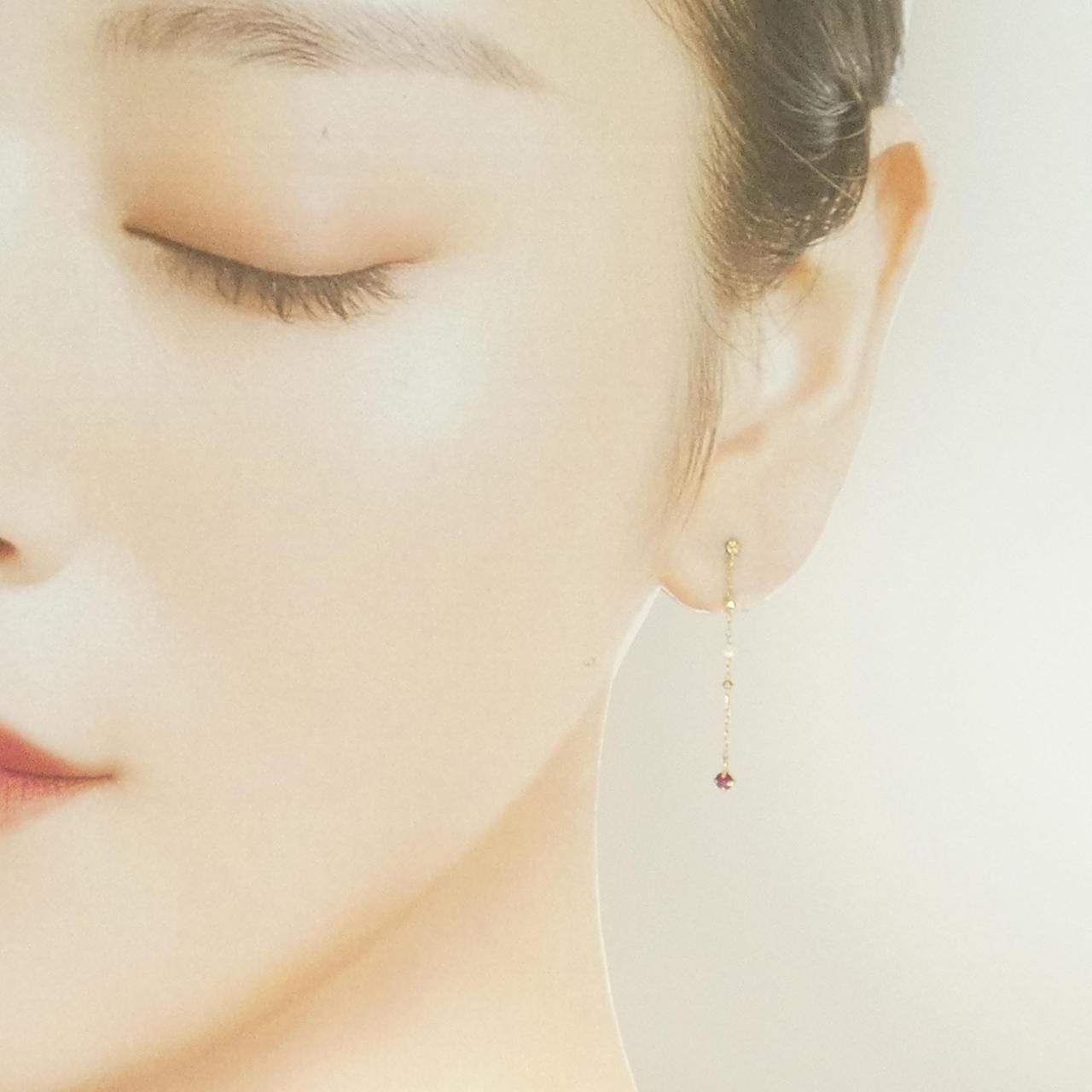 K18YG 淡水パール ピアス 2.1mm FORTGASGNV_COM_BR