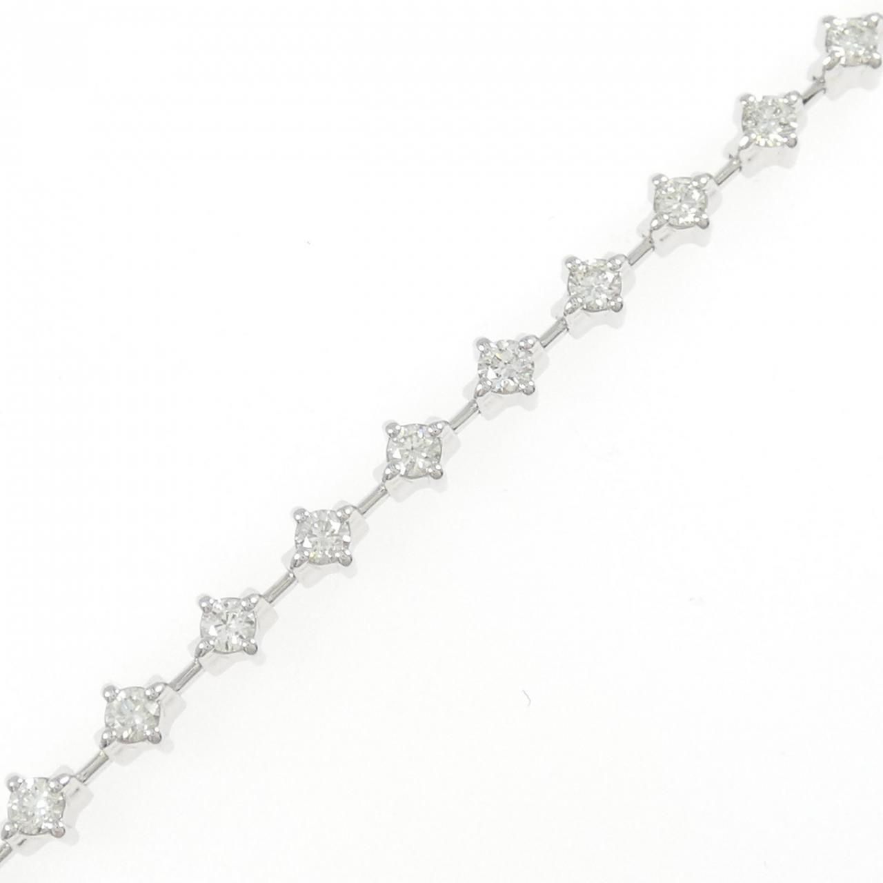 K 18 WG ダイヤモンド ブレスレット 1.50 CT