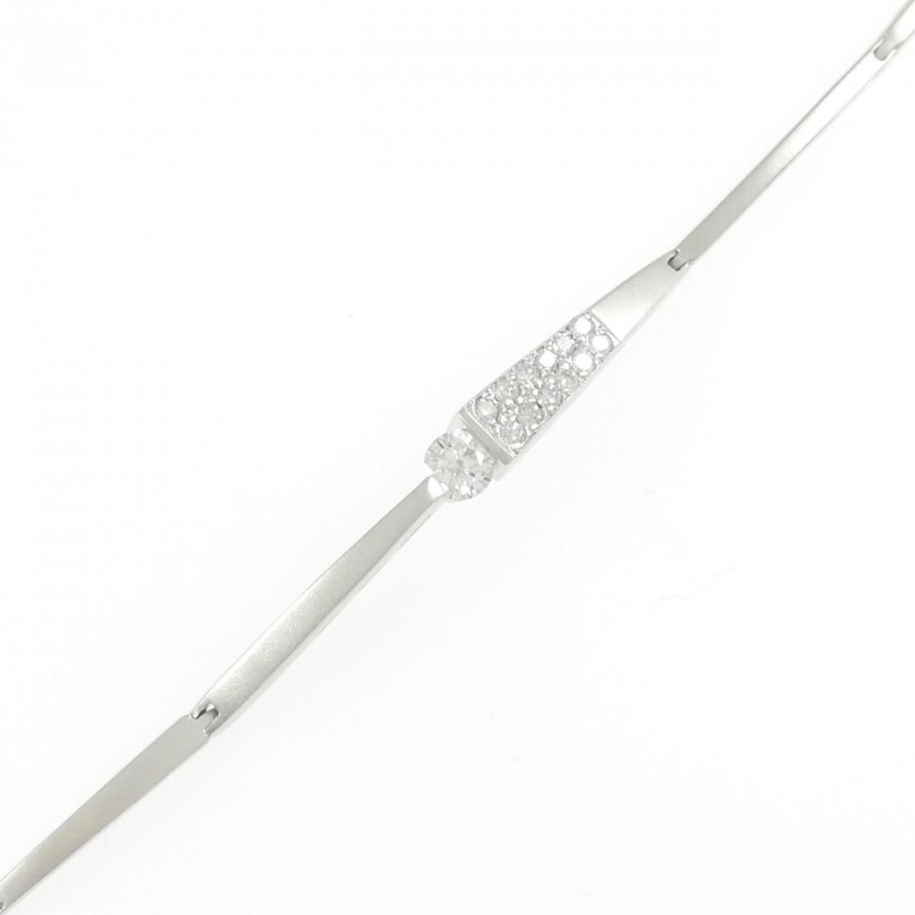 K18WG ダイヤモンド ブレスレット 0.29CT