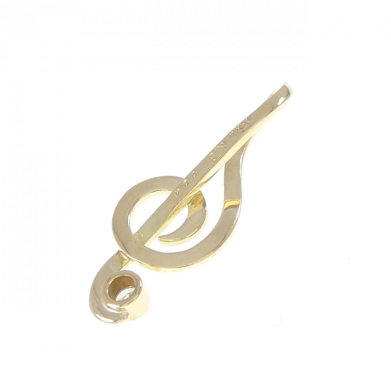 K18YG ダイヤモンド ペンダント 0.04CT