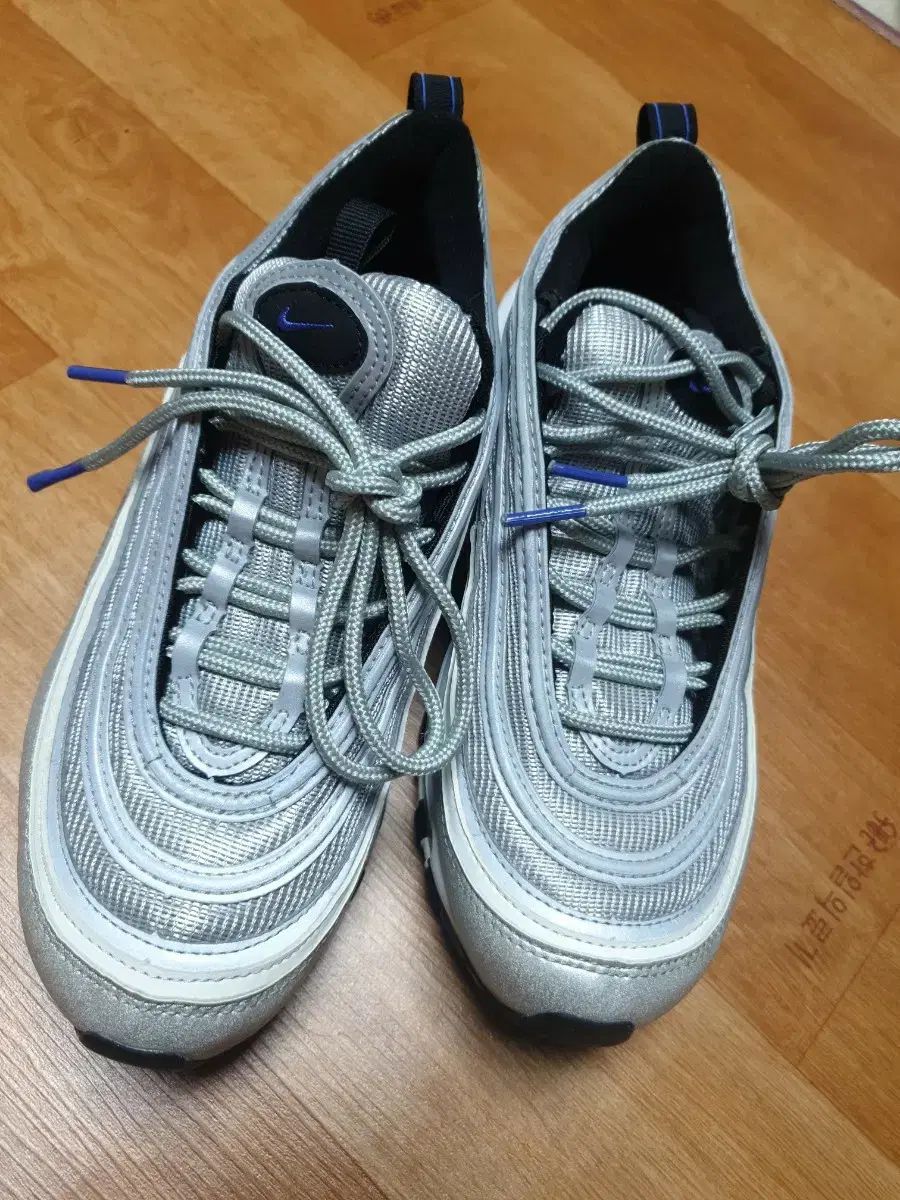 NIKE エア マックス 97 921522-027 シルバー ブルー 上