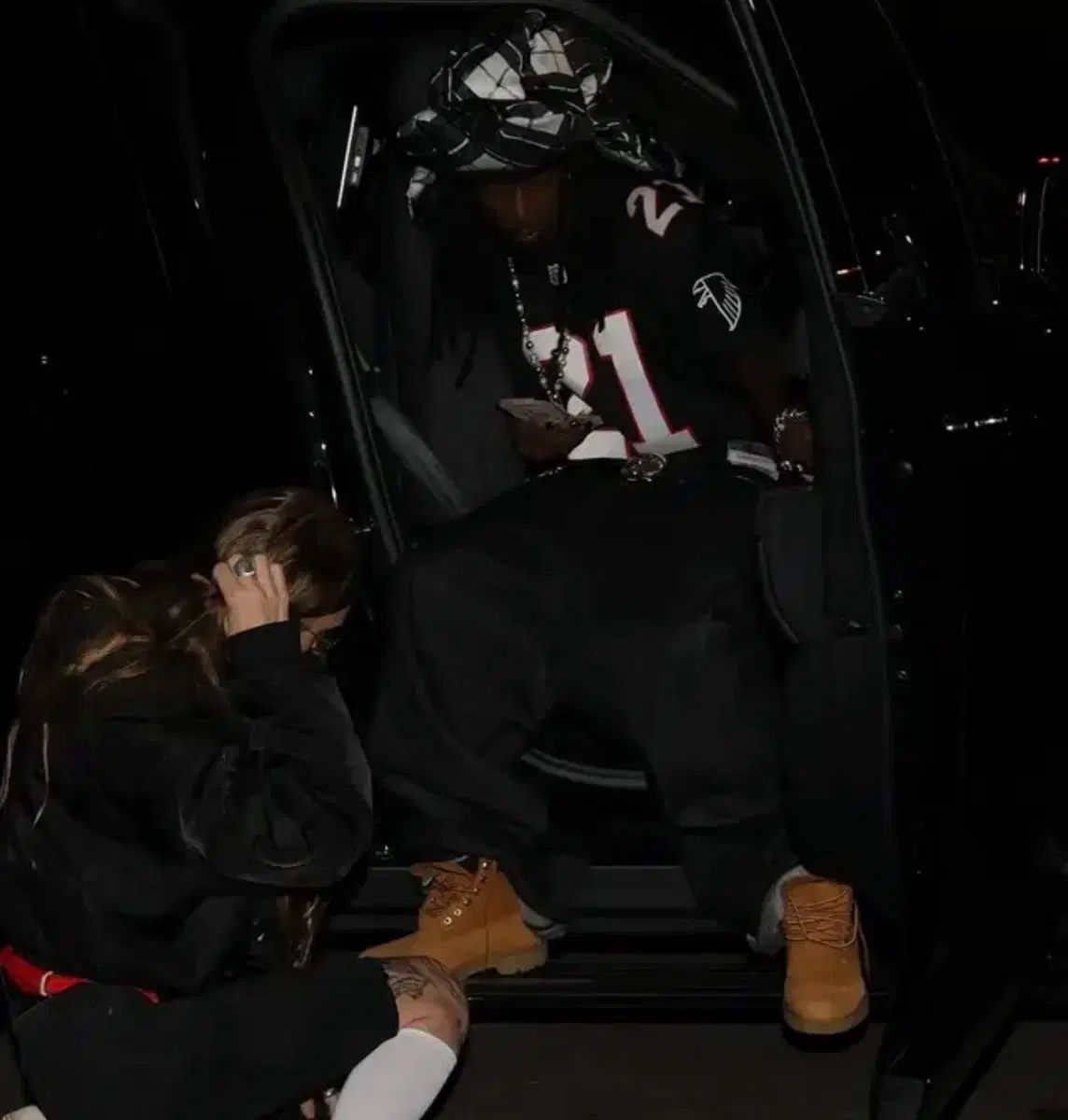 ノーフェイススタジオ ウルトラ ルーズ デニム ブラック M 32