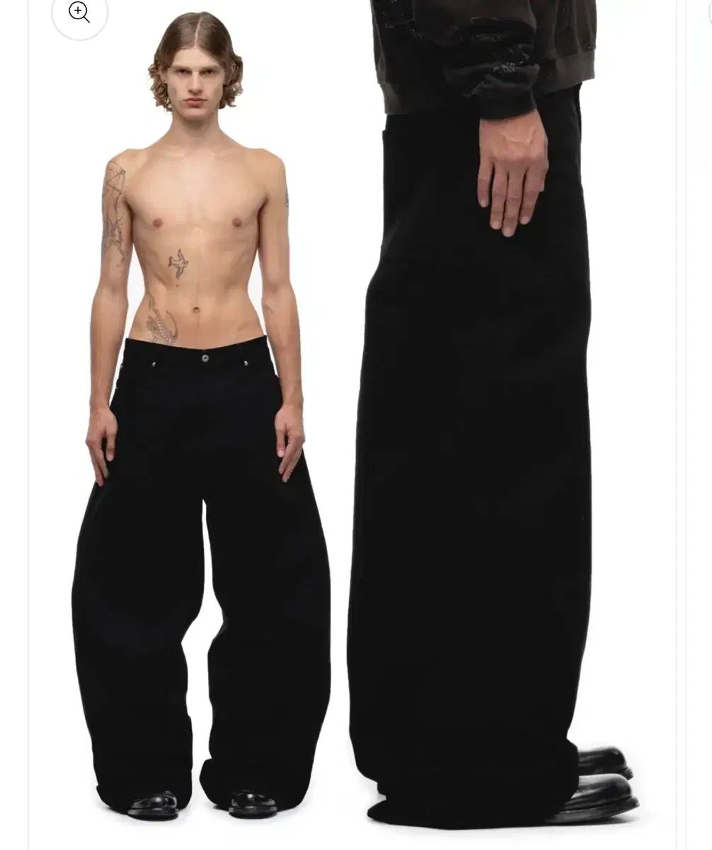 ノーフェイススタジオ ウルトラ ルーズ デニム ブラック M 32