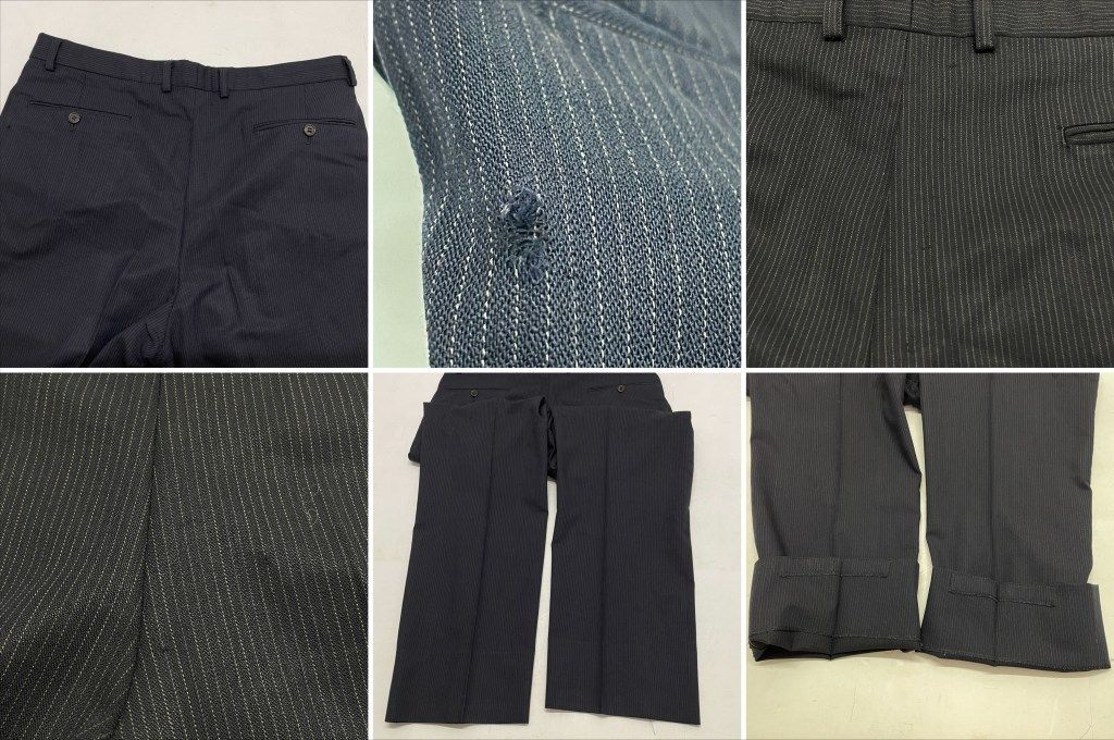 01w-5579 Paulsmith ポールスミス セットアップ 3ピーススーツ ジャケット＆ベスト＆ウールパンツ ストライプ ブラック サイズXL メンズ スーツ PS-3613 品 KANDAIZUMI_COM