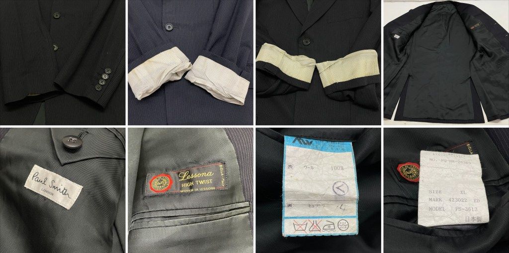 ジャケット＆ベスト＆ウールパンツ ストライプ