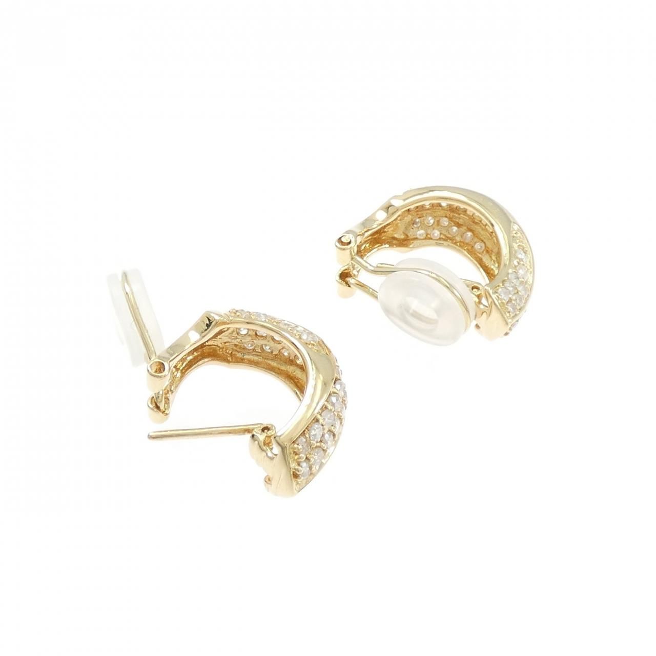 K18YG ダイヤモンド ピアス イヤリング 1.24CT FORTGASGNV_COM_BR