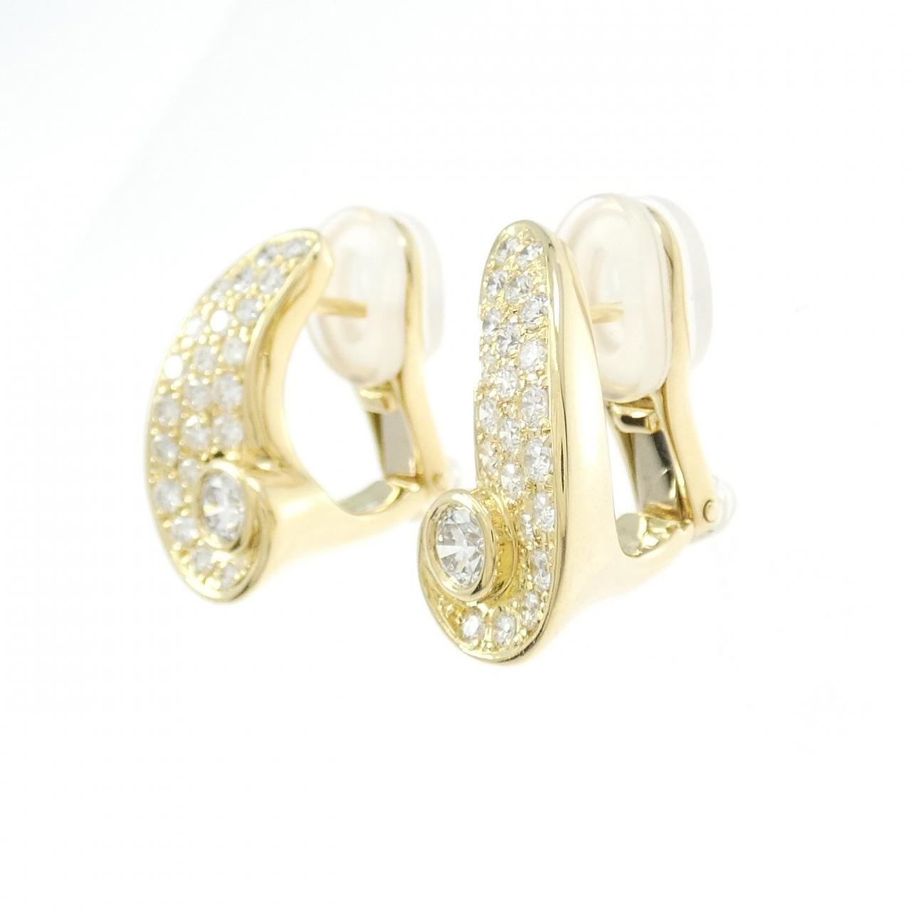 K18YG ダイヤモンド ピアス 0.34CT