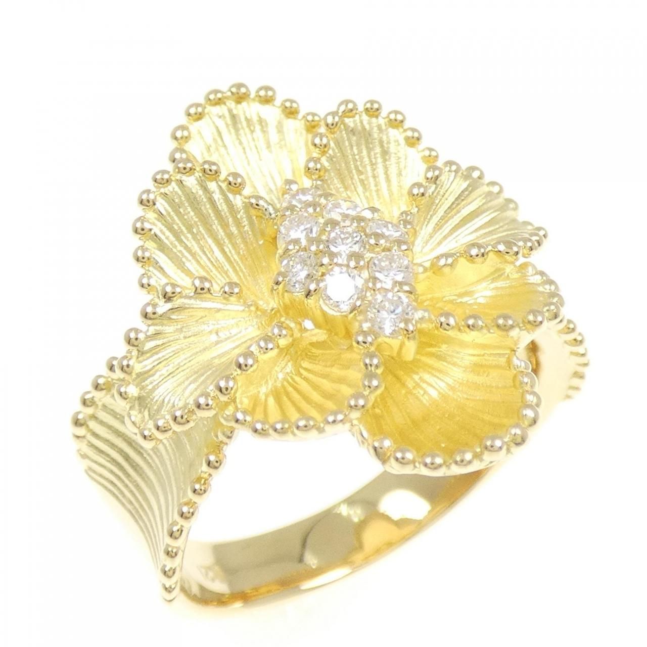 ティファニー Tワイヤー ダイヤモンド バンドリング ピンクゴールド