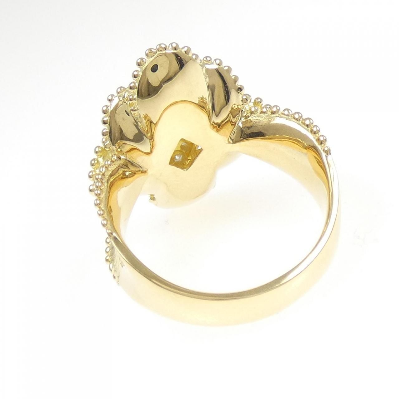 K18YG H&Cダイヤモンド0.5ct ハーフエタニティリング GGSカード鑑別