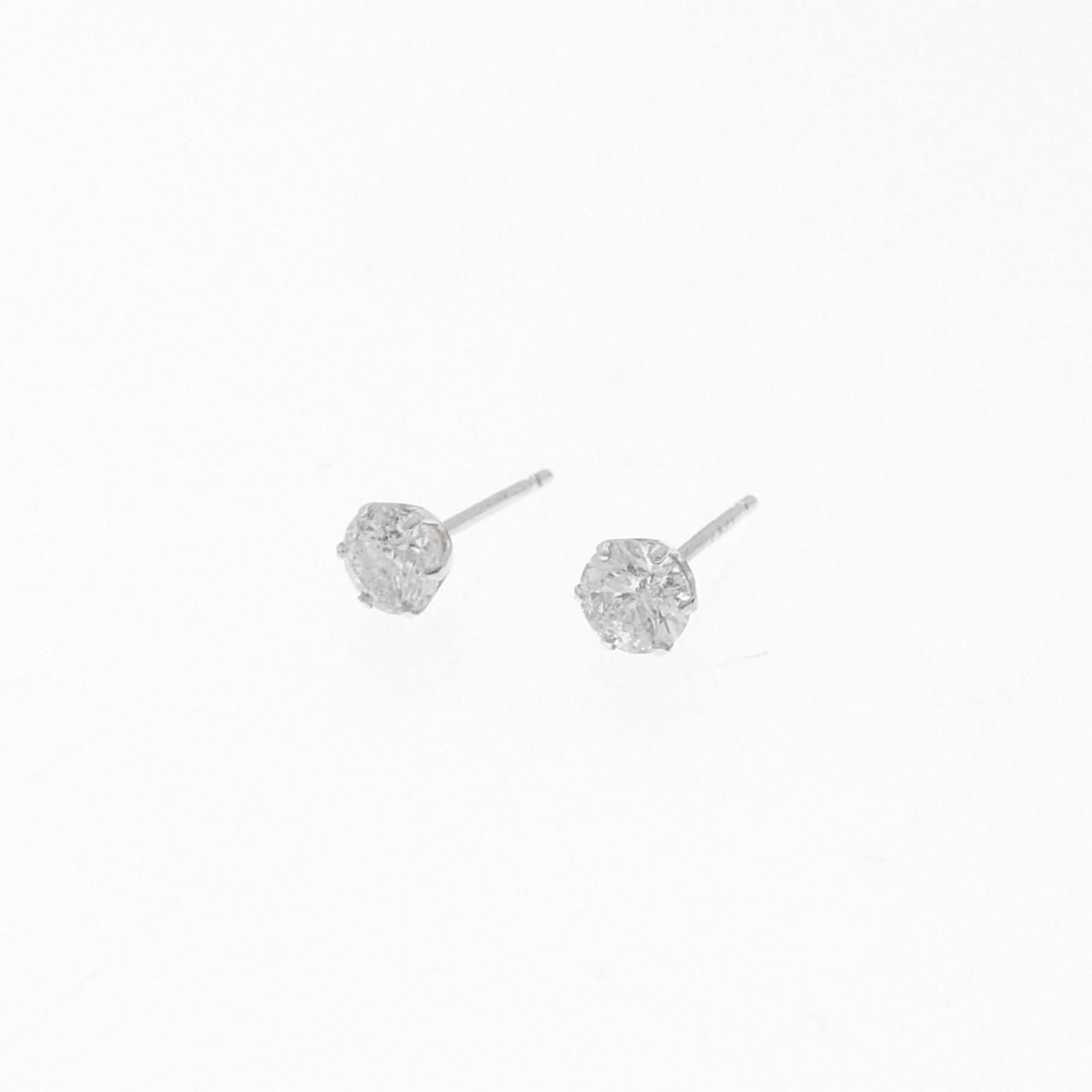 PT900 ソリティア ダイヤモンド ピアス 0.617CT