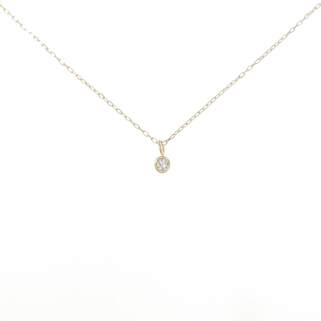 K18YG ダイヤモンド ネックレス 0.02CT
