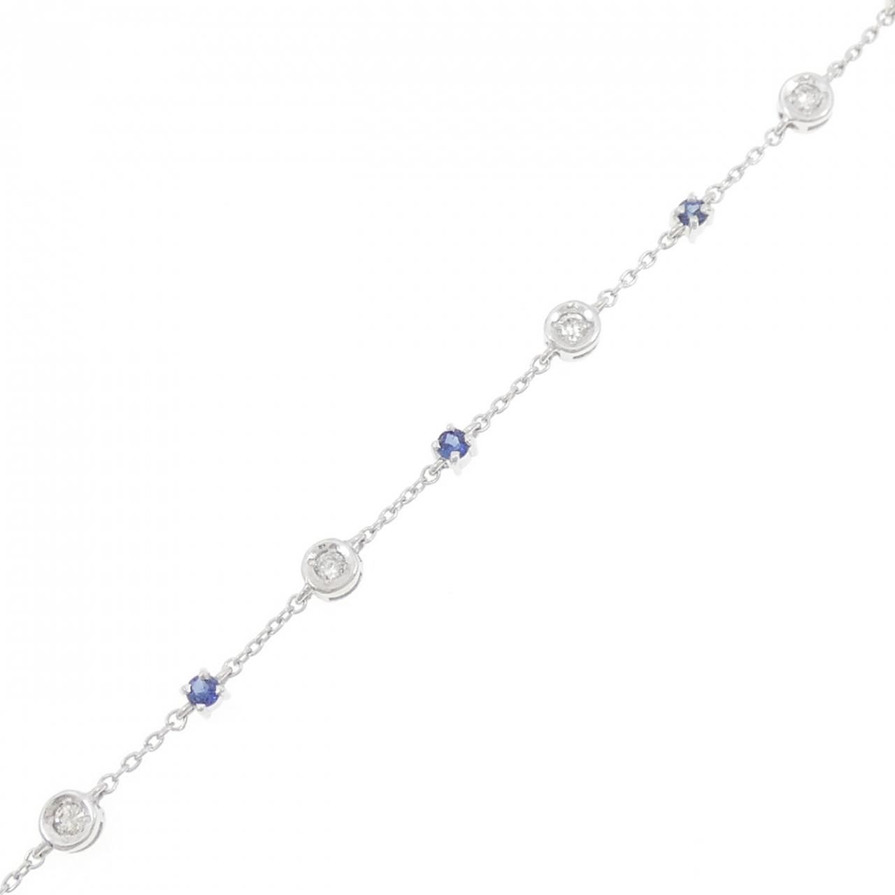 K 18 WG サファイヤ ブレスレット