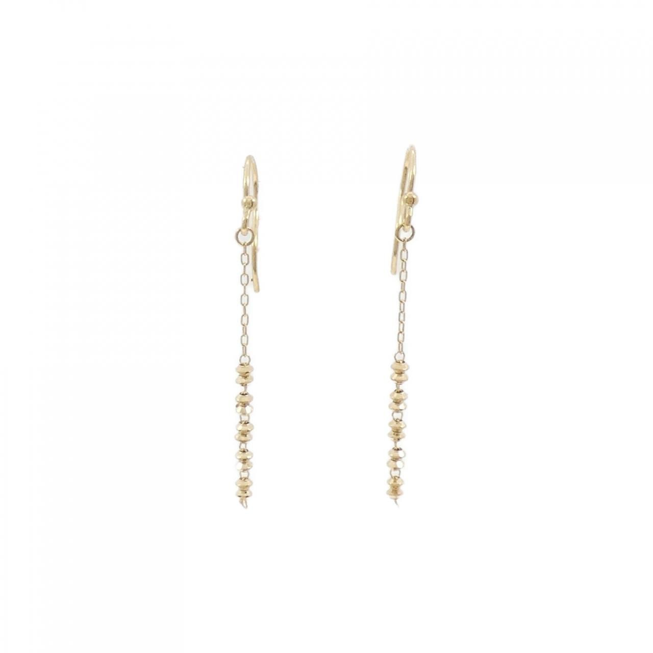 ete フープピアス 18k 【片耳】 K18YG フープ ピアス（270845