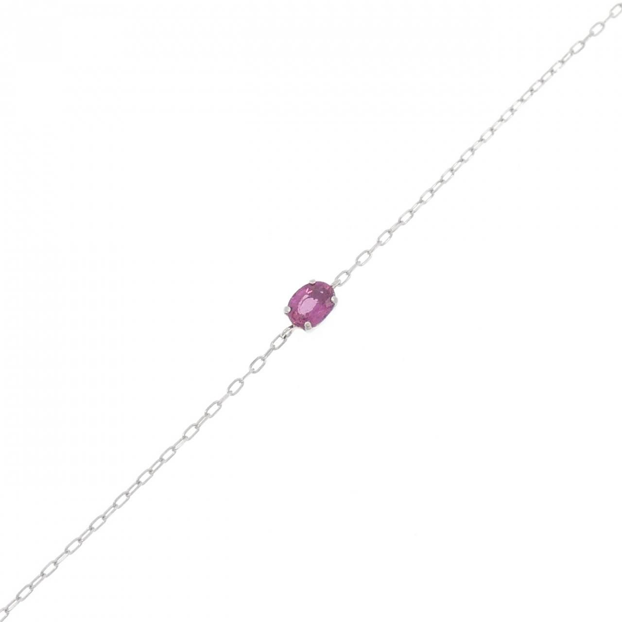 PT900 PT850 ルビー ブレスレット 0.182CT