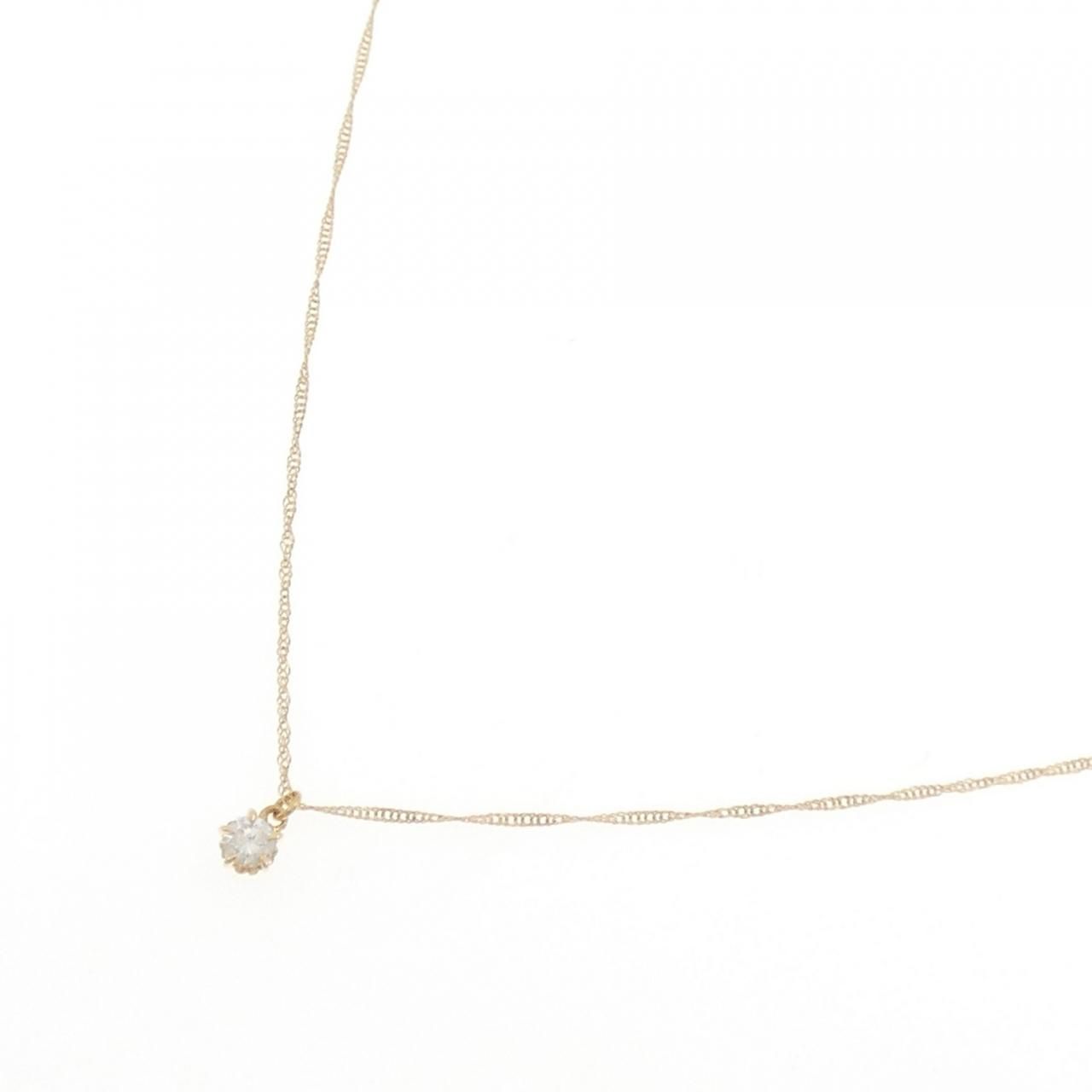 agete アガット k18 0.1ct ダイヤモンド ネックレス agete アガット 一
