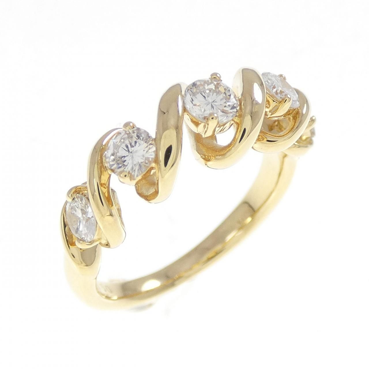 K18YG ダイヤモンド リング 0.50CT K18WG ダイヤモンド リング 0.50CT