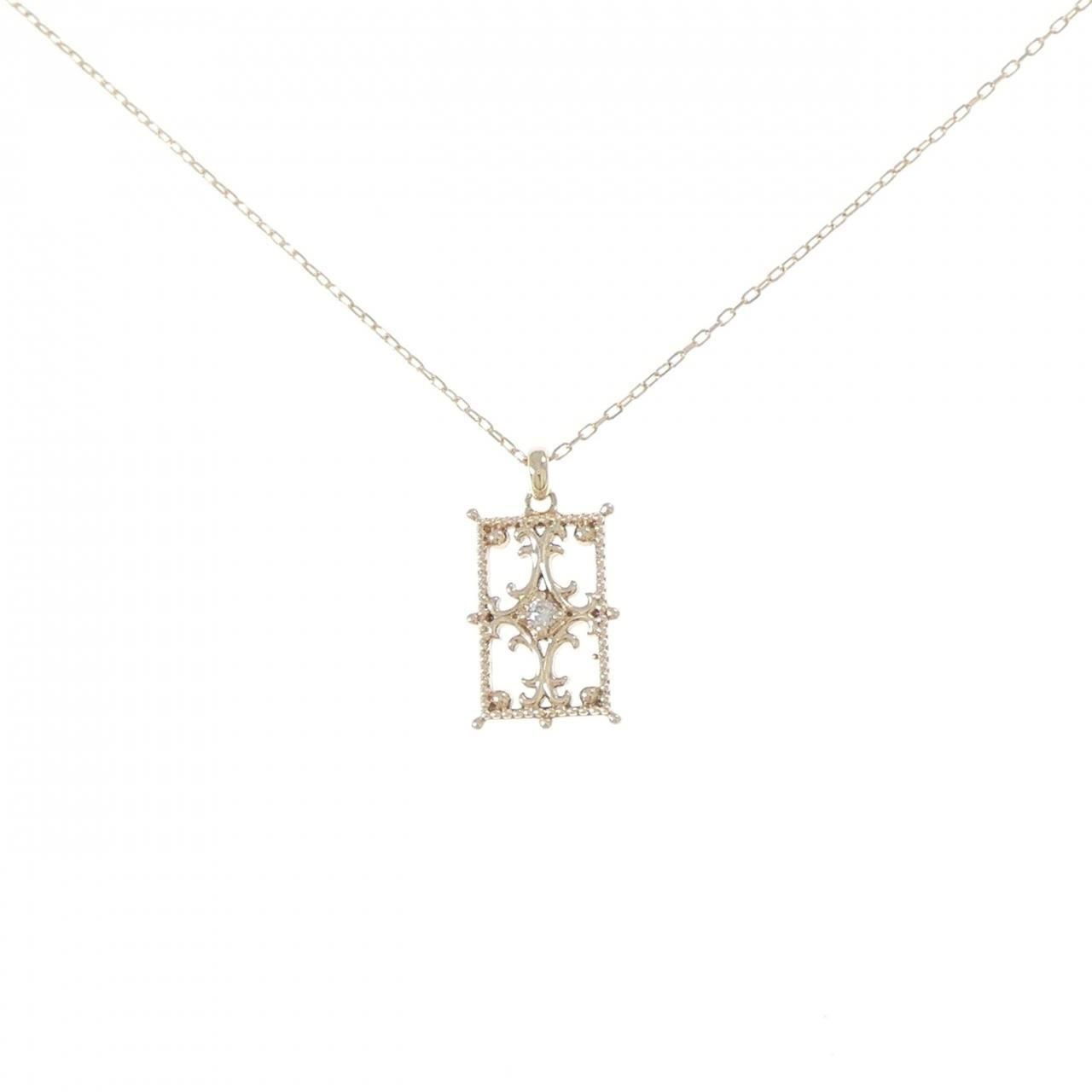 K10YG ダイヤモンド ネックレス 0.01CT