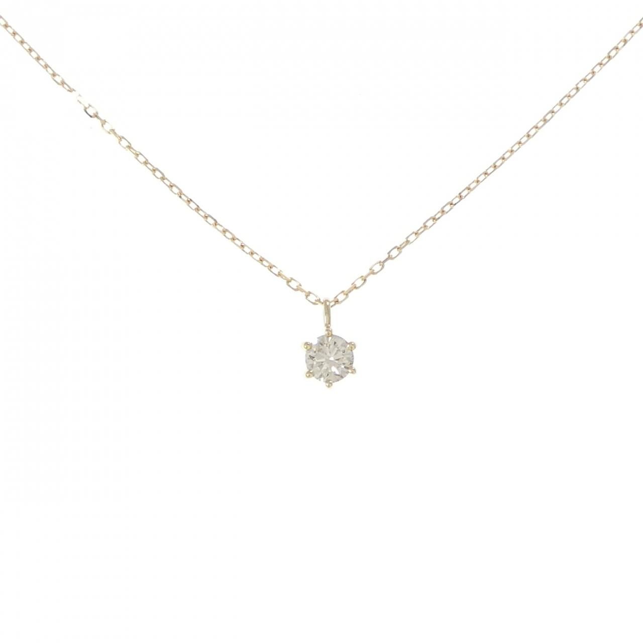 K 18 YG ダイヤモンド ネックレス 0.15 CT