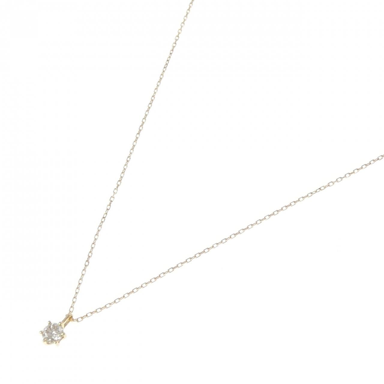 K18YG ダイヤモンド ネックレス 0.15CT