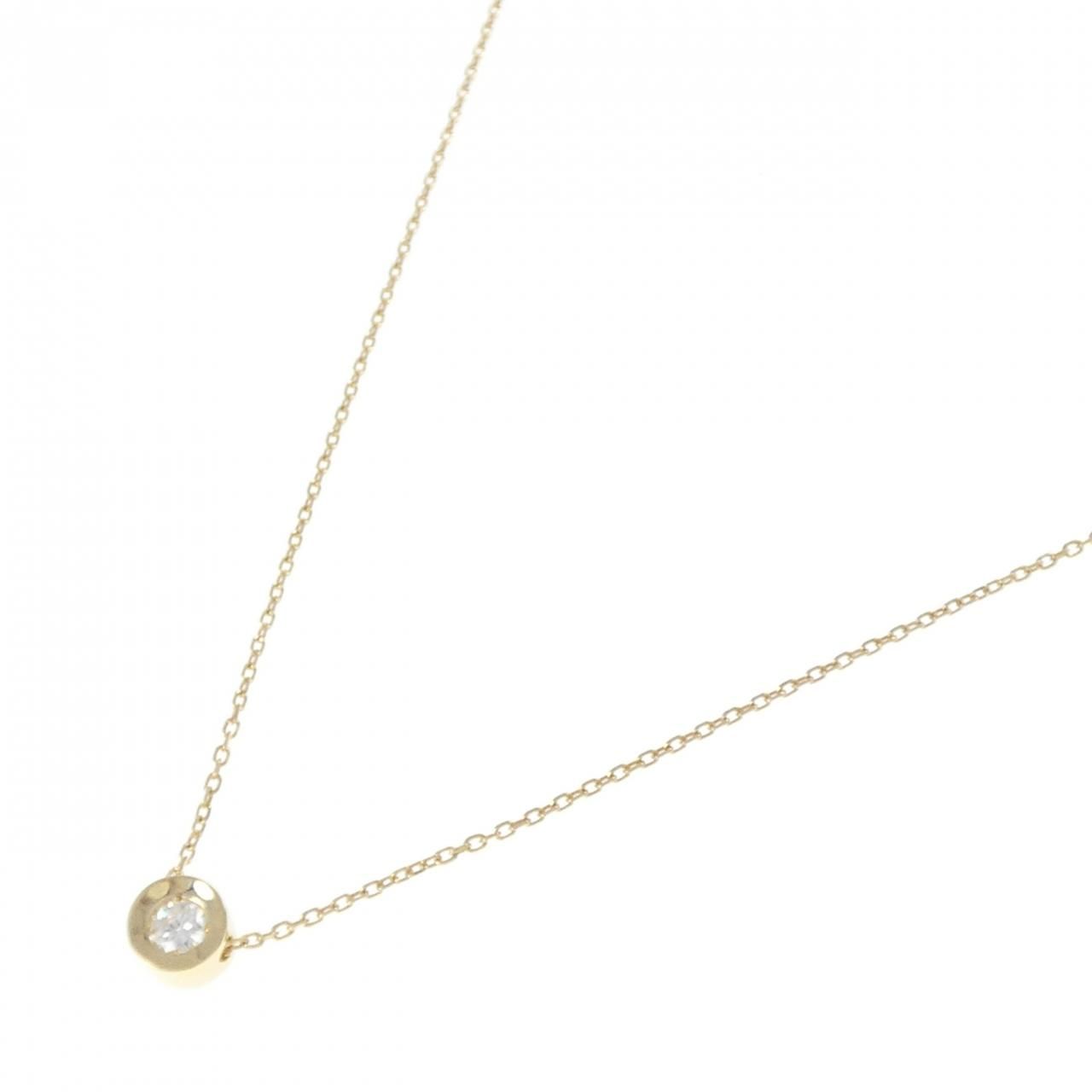 K18YG ダイヤモンド ネックレス 0.11CT