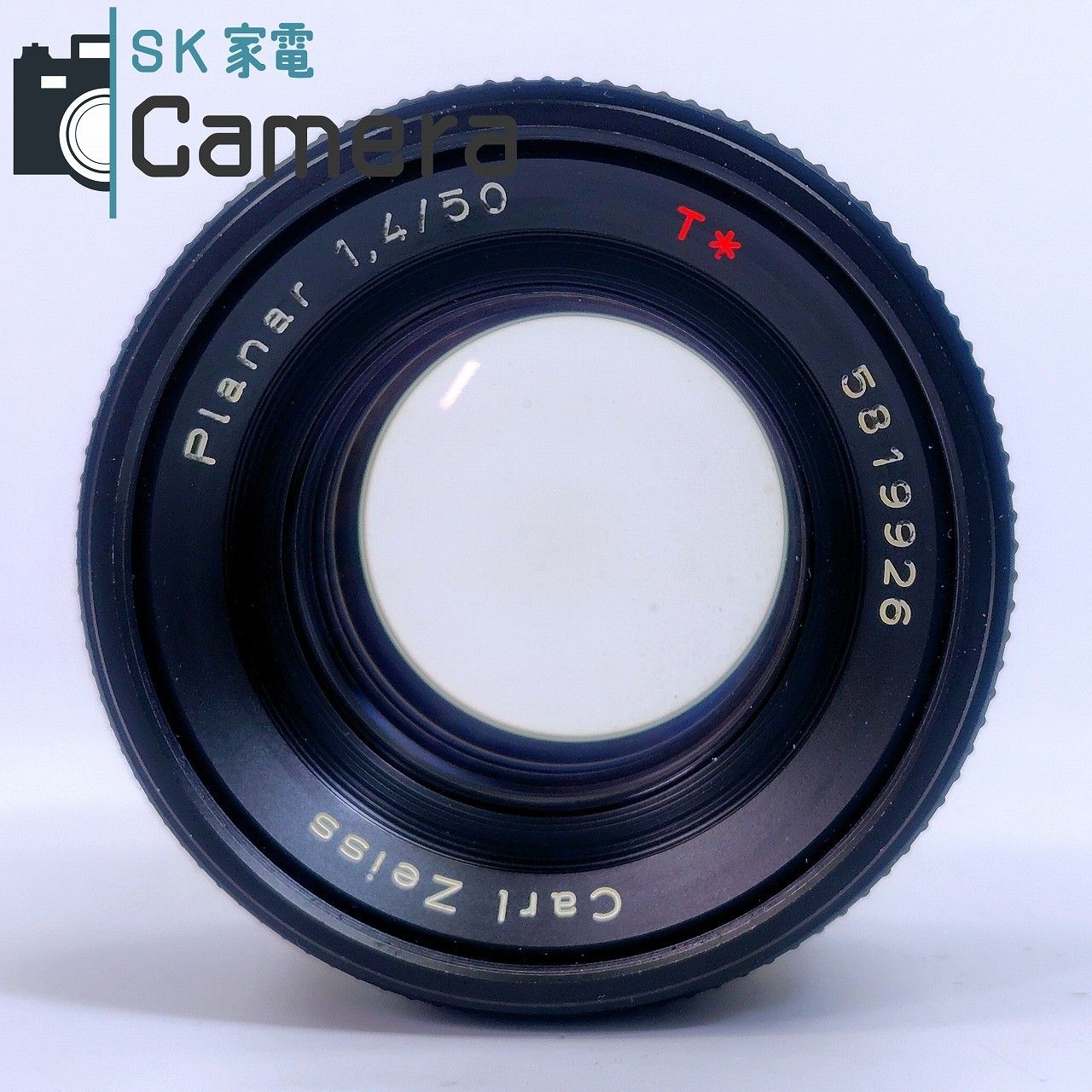 中古】 CONTAX Planar 50mm F1.4 T＊ AEJ 初期 シリアル581XXXX