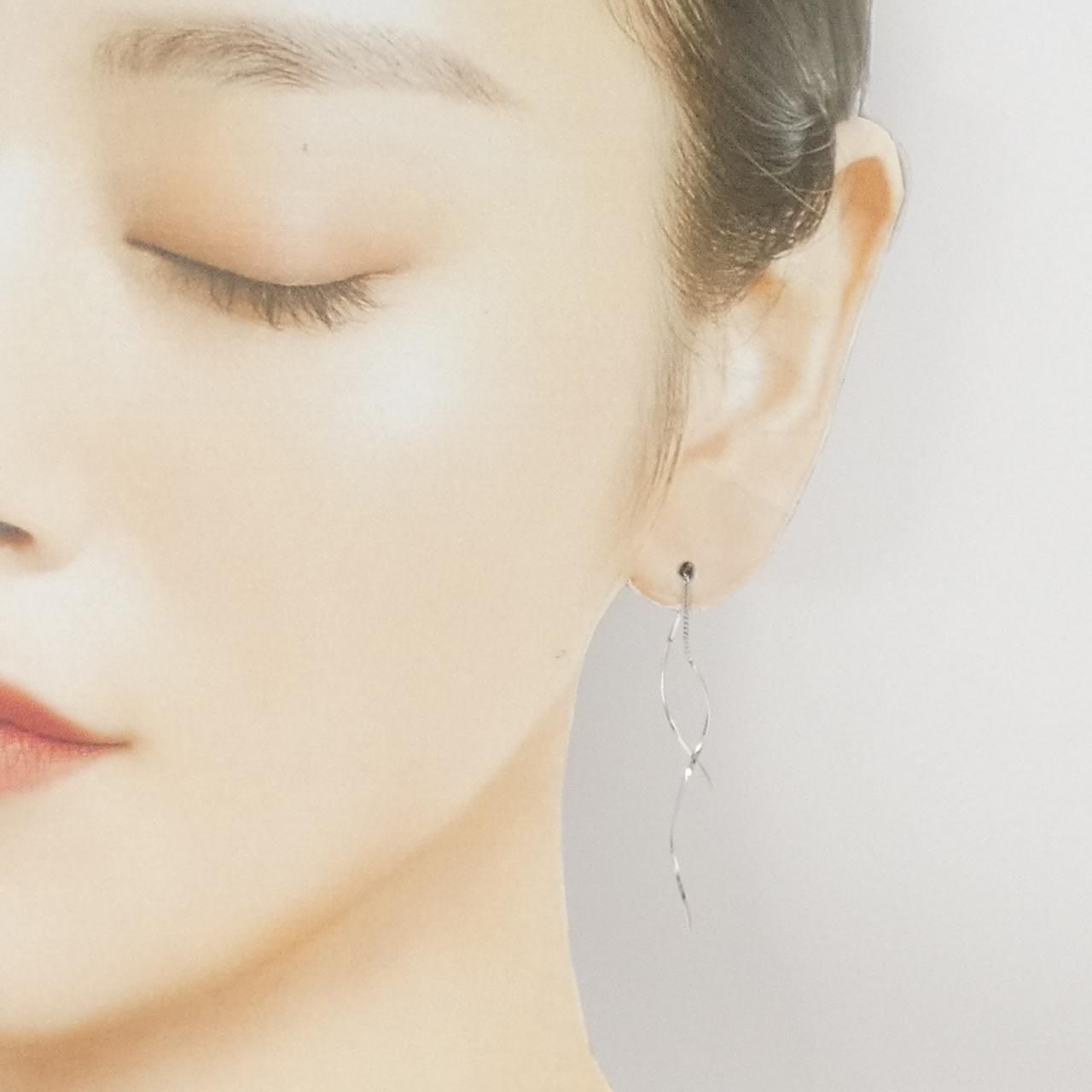 K10WGピアス&k10YGピアス K10WG ショップ ピアス K10YG/K10WG ピアス