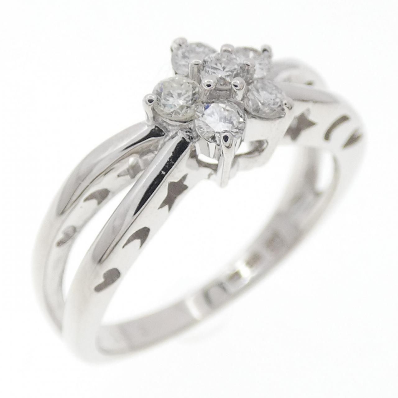ポンテヴェキオ フラワー ダイヤモンド リング 0.31 CT