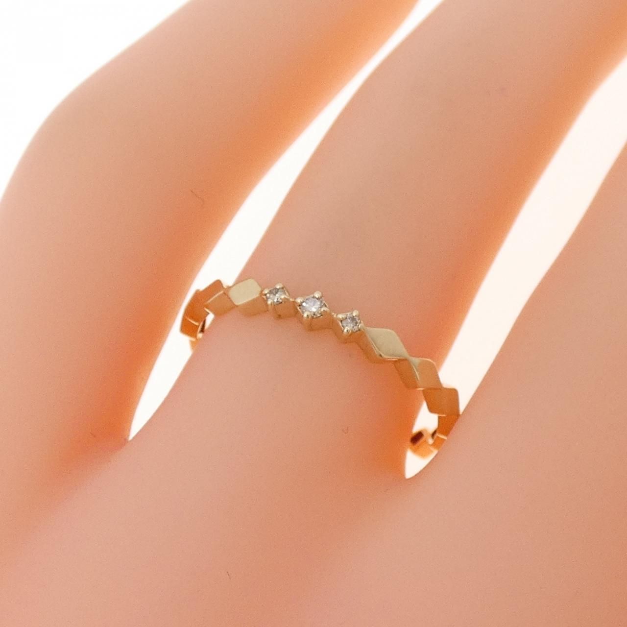 エテダイヤモンドリング(K10)13号 エテ ダイヤモンド リング ete K10YG