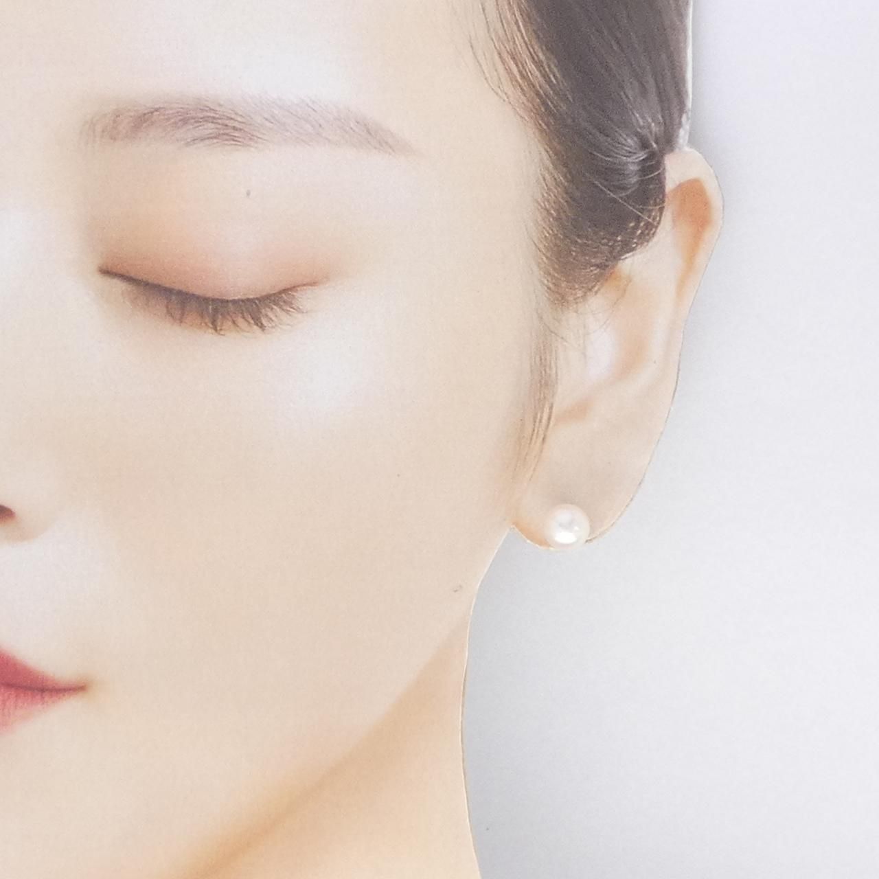 K14WG アコヤパール ピアス 7.5mm FORTGASGNV_COM_BR