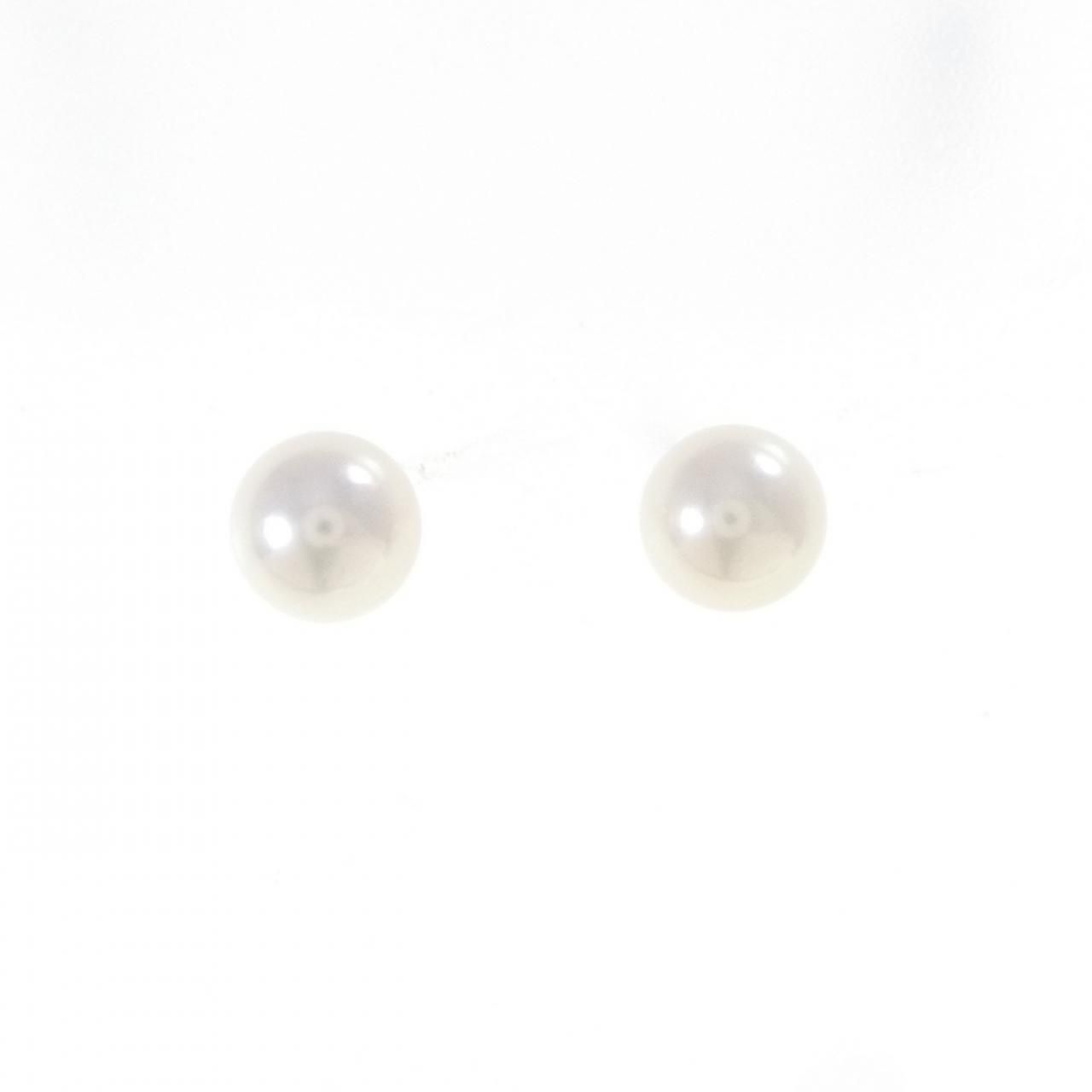 K 14 WG アコヤパール ピアス 7 5 mm