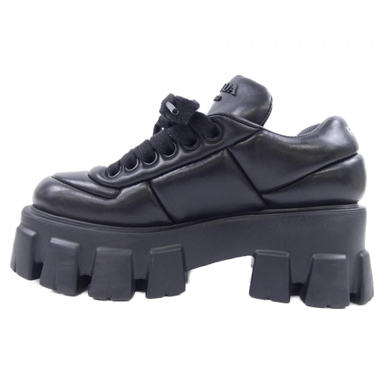 プラダ PRADA モノリス レースアップ トライアングルロゴ 1 E 119 N スニーカー