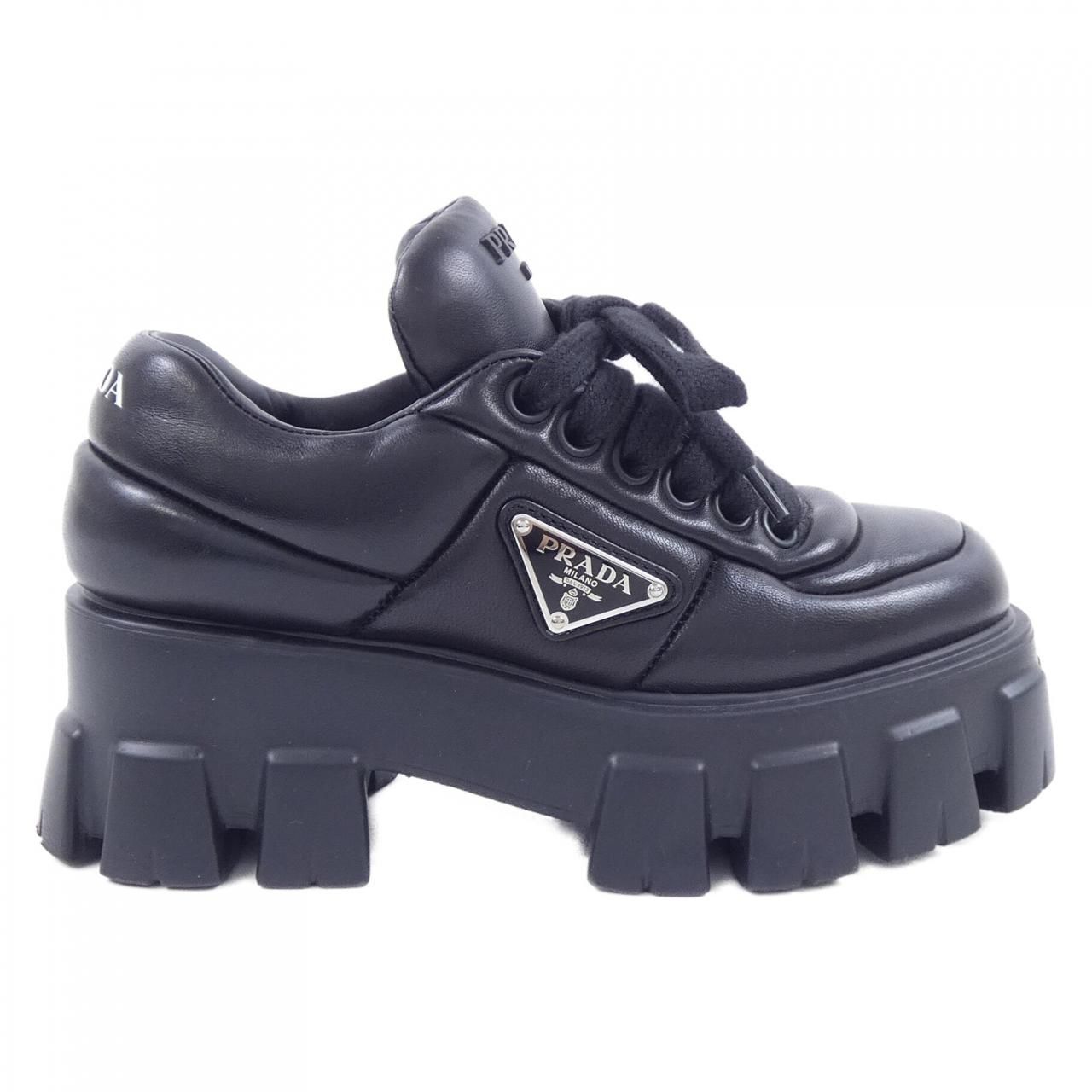 プラダ PRADA モノリス レースアップ トライアングルロゴ 1 E 119 N スニーカー