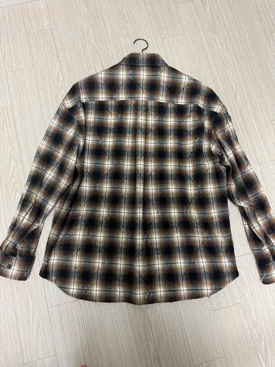 ジュンジェイ アーガイル シャツ ブラウン 44