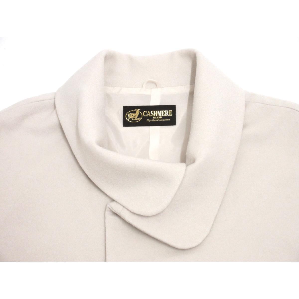 お洒落コート カシミヤ混ウールケープ