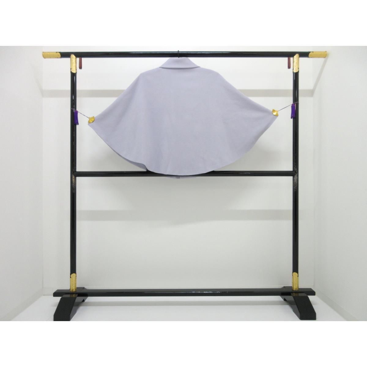 ケープ カシミヤ混ウール ロール衿