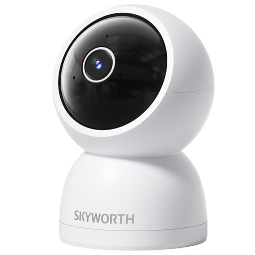 Skyworth 防犯カメラ 室内 みまもりカメラ ペットカメラ iphone対応 500万画素 赤ちゃん カメラ スマホ連動 録画機能付き 赤ちゃん モニター ベビー ペット 高齢者 見守り カメラ ベビーモニター 双方向通話 ネッ eeb5b5ad
