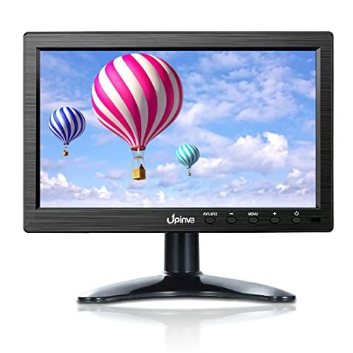 10.1インチセキュリティモニター リモートコントロール内蔵スピーカー付き1024x600解像度 小型モニター HDMI BNC VGA AV 入力 監視カメラとセキュリティカメラ 3c5a62e0