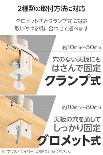 エレコム モニターアーム ディスプレイアーム ガス式 13 32インチ対応 VESA規格対応 耐荷重2 8 ホワイト DPA-DL 08 WH b 426744 d その他 キッチン 食器