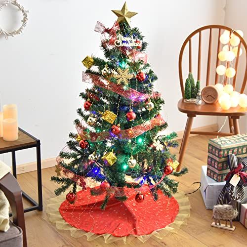 クリスマスツリー 120cm 11種のオーナメント イルミネーション LED 北欧 おしゃれ Christmas tree 120 16910002 79714 191d4d55