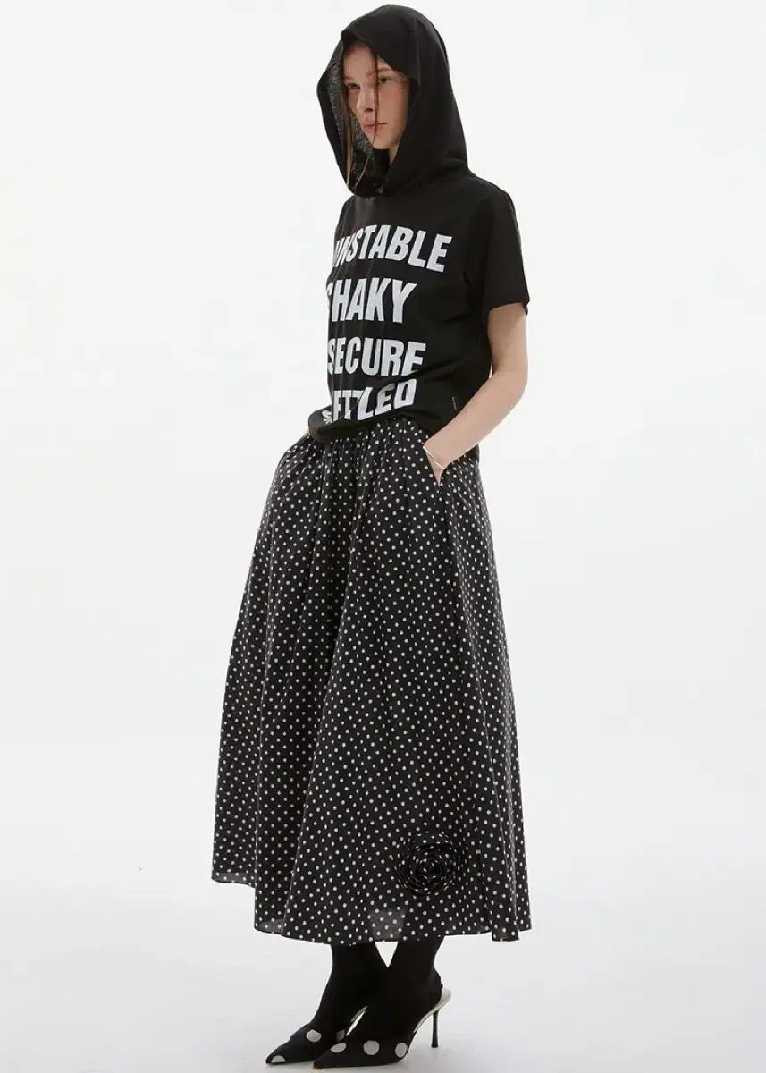 escstudio ドット コルサージュ スカート