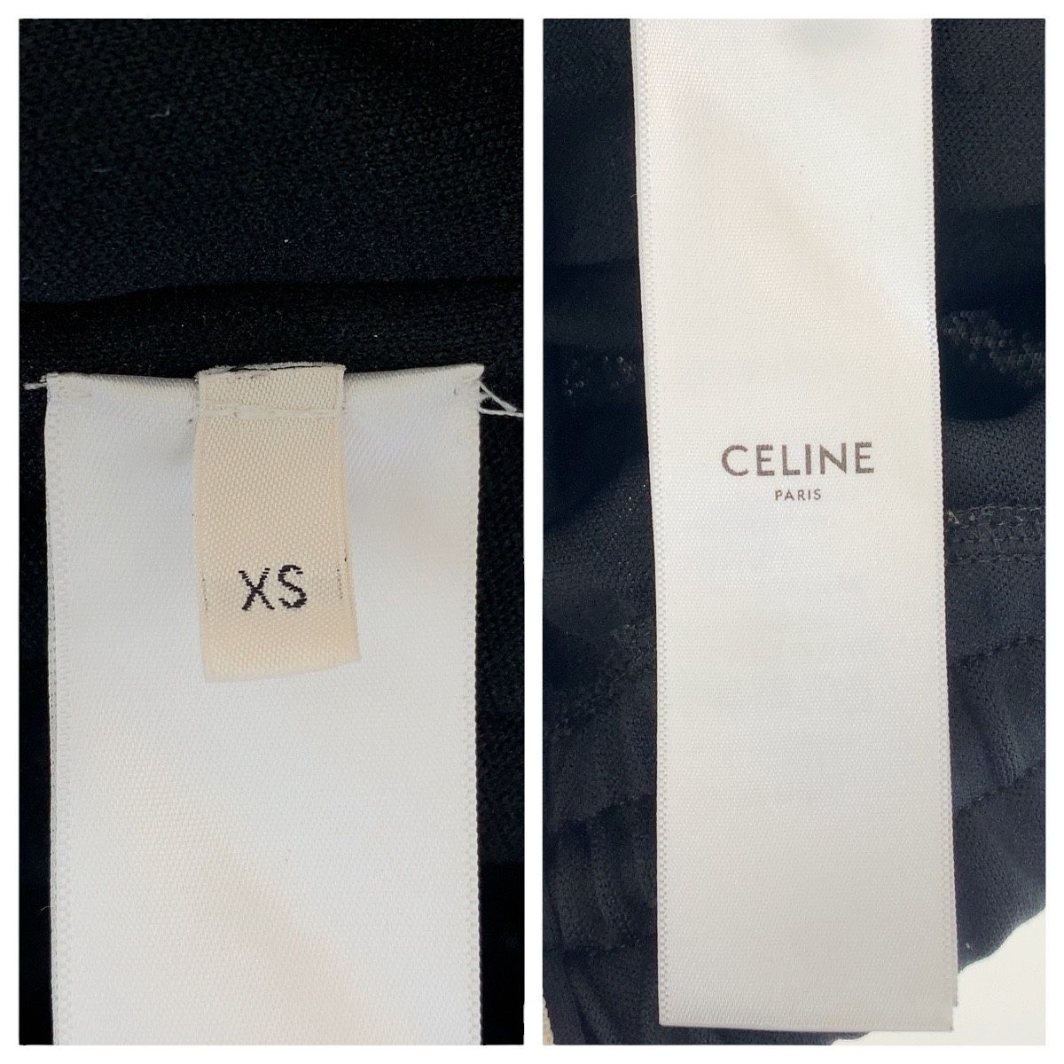美品/CELINE/ロゴスタッズ スリットパンツ/34/BLACK CELINE直営】セール！スタッズがおしゃれ スウェットパンツ (CELINE
