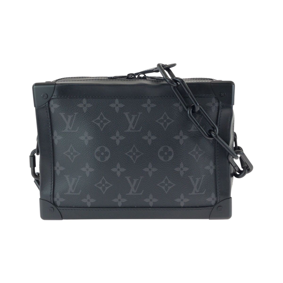 LOUIS VUITTON ルイヴィトン モノグラム エクリプス ソフトトランク ブラック金具 PVC M44730 チェーンショルダーバッグ 505952