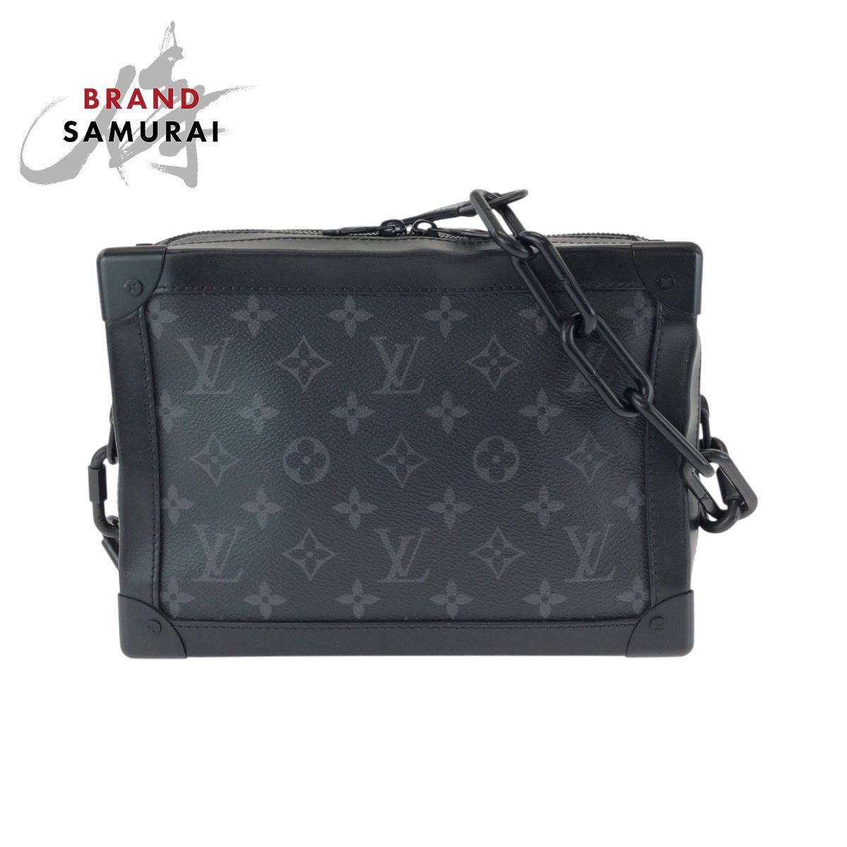 LOUIS VUITTON ルイヴィトン モノグラム エクリプス ソフトトランク ブラック金具 PVC M44730 チェーンショルダーバッグ 505952