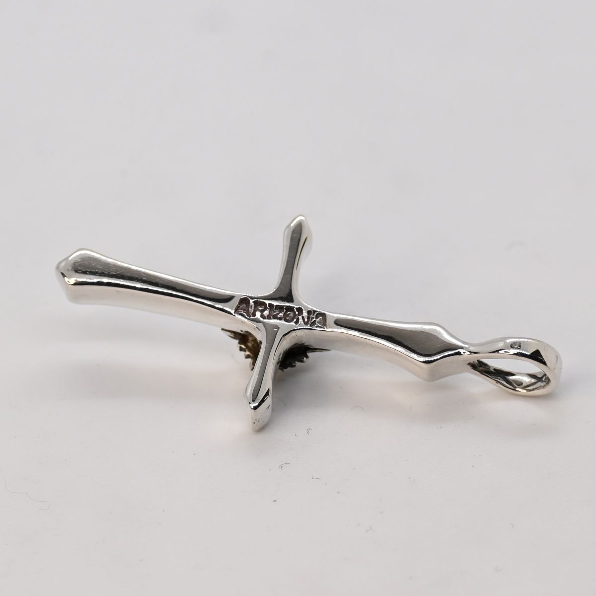 研磨済】ARIZONA FREEDOM クロス チャーム シルバー T-3a 太陽神 サン